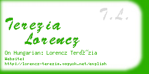 terezia lorencz business card